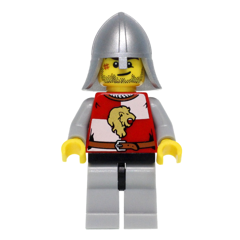 LEGO Lion Knight, Helmet, Stubble and Scar (fig-010105)