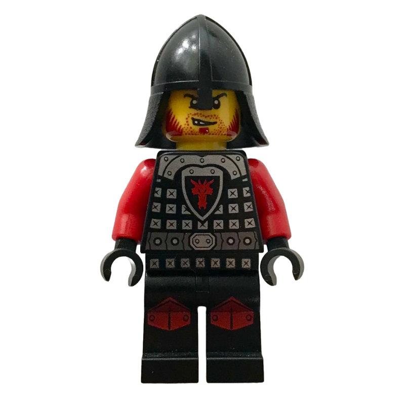 LEGO Dragon Knight, Red, Helmet, Red Beard (fig-010108)