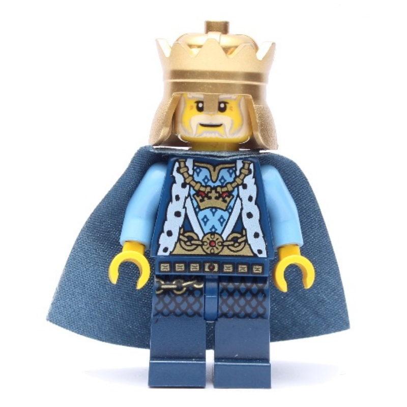 LEGO King, Dark Blue, Crown, Cape (fig-010111)