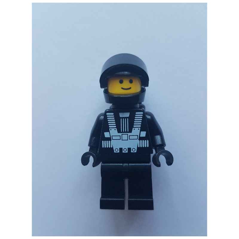 LEGO Blacktron I - Black Torso, Black Legs, Black Helmet, Black Tank (3626c Head) (fig-010127)