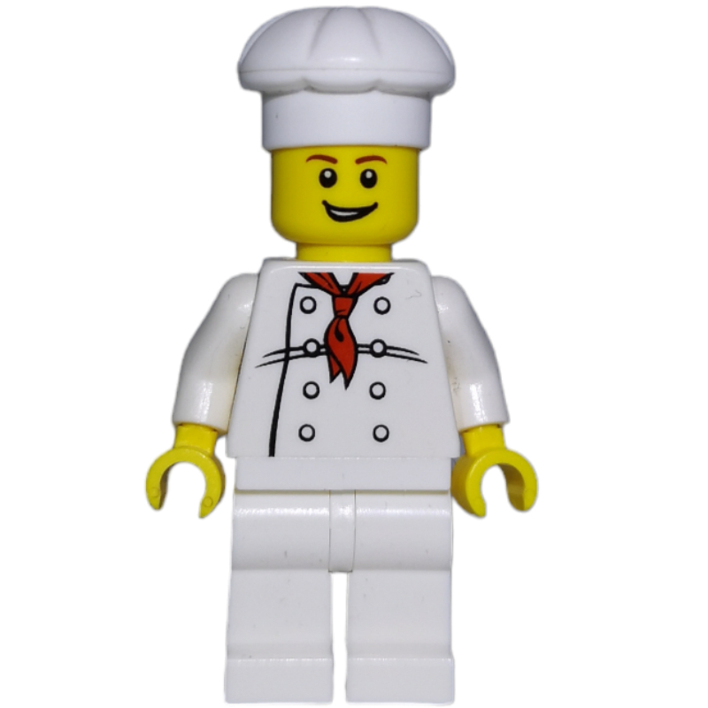LEGO Chef - White Torso, White Legs, White Hat (fig-010184)