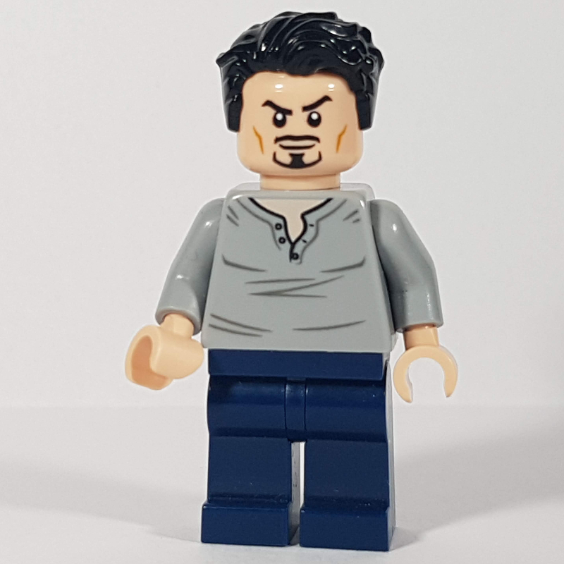 LEGO Tony Stark - Light Bluish Grey Shirt (fig-010278)