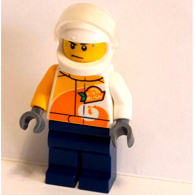 LEGO Pilot - White Torso, Dark Blue Legs, White Helmet (fig-010281)