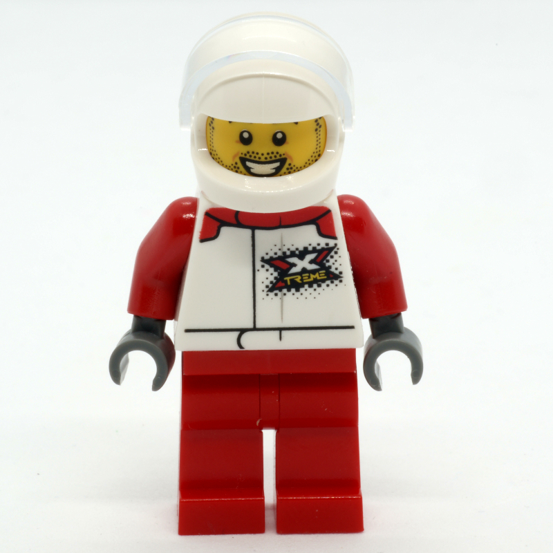 LEGO Pilot - White Torso, Red Legs, White Helmet (fig-010282)