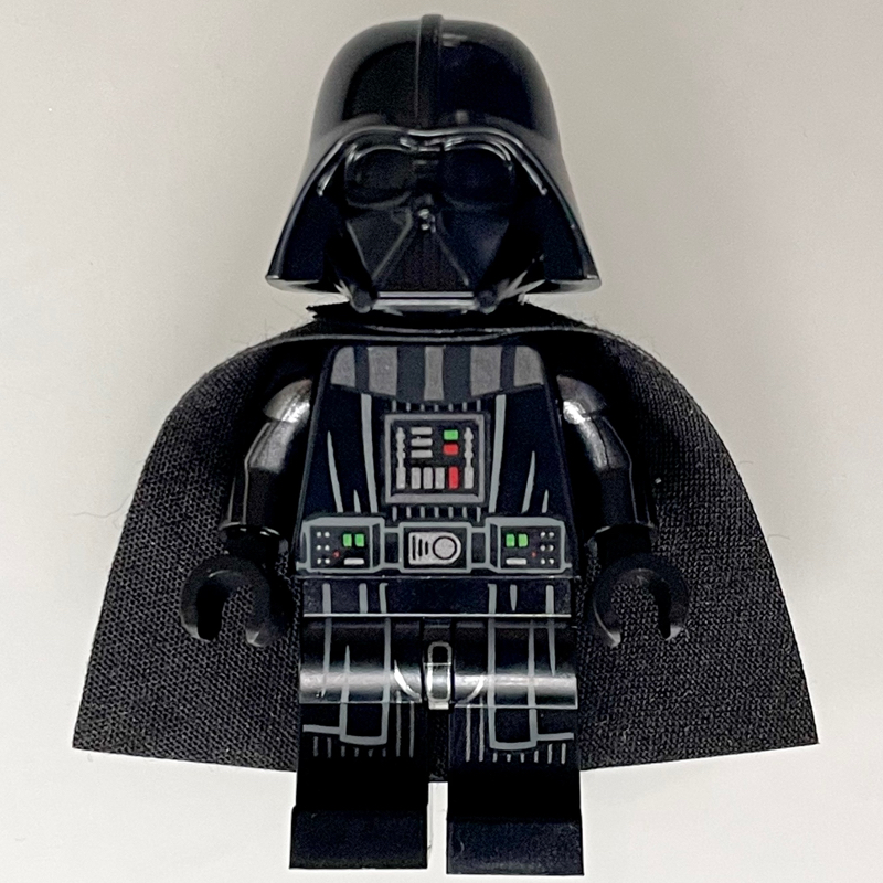 LEGO Darth Vader, White Skin, 50231 Cape, Robe Hem and Stripes on Legs, Printed Arms (fig-010304)