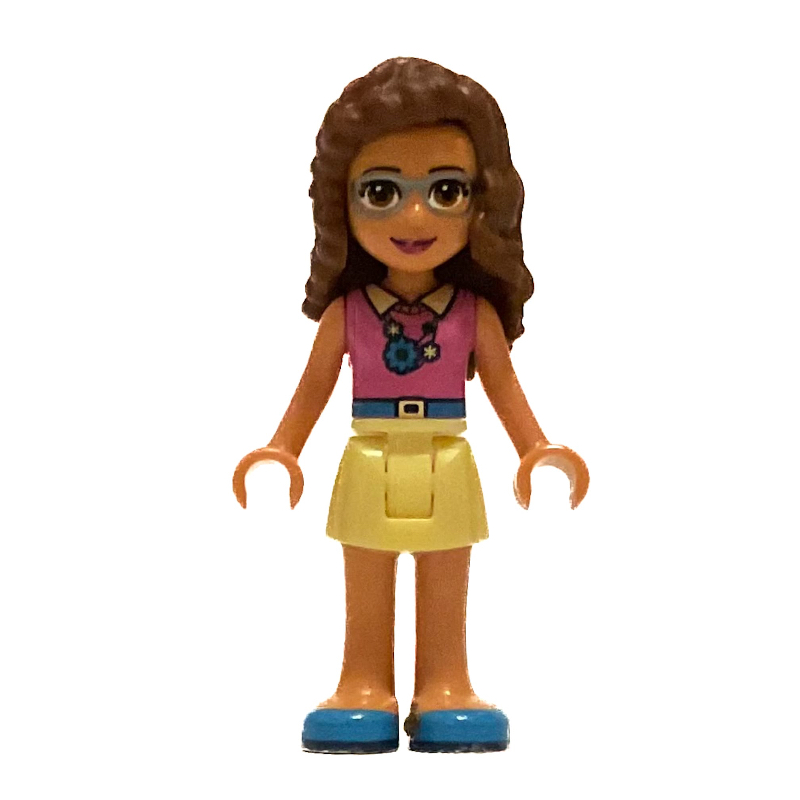 LEGO Olivia - Magenta Top, Bright Light Yellow Skirt, Sunglasses (fig-010335)