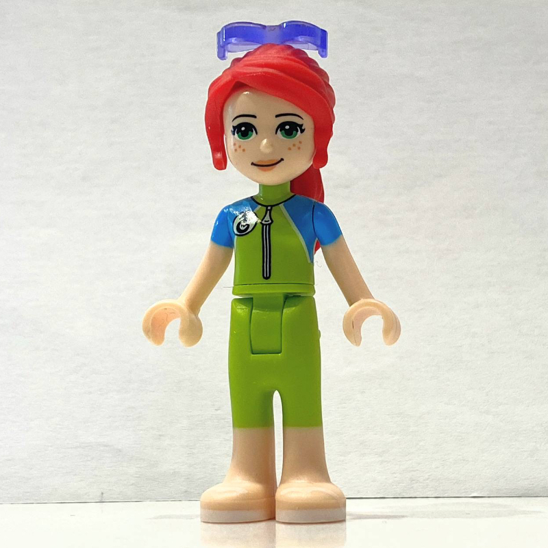 LEGO Mia - Lime/Azure Wet Suit, Sunglasses (fig-010338)
