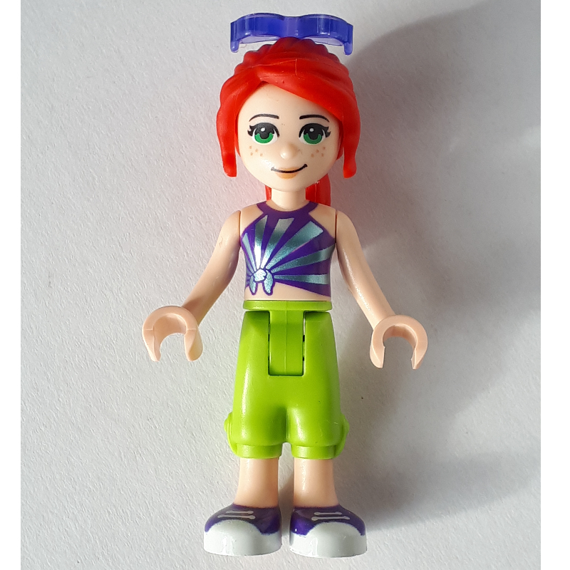 LEGO Mia - Dark Purple Top, Lime Trousers, Sunglasses (fig-010340)