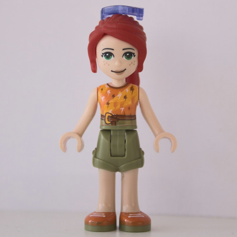 LEGO Mia - Orange Top, Olive Green Skirt, Sunglasses (fig-010342)