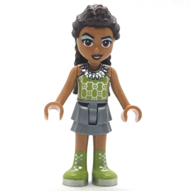 LEGO Andrea - Adult, Lime Top, Silver Skirt (fig-010373)