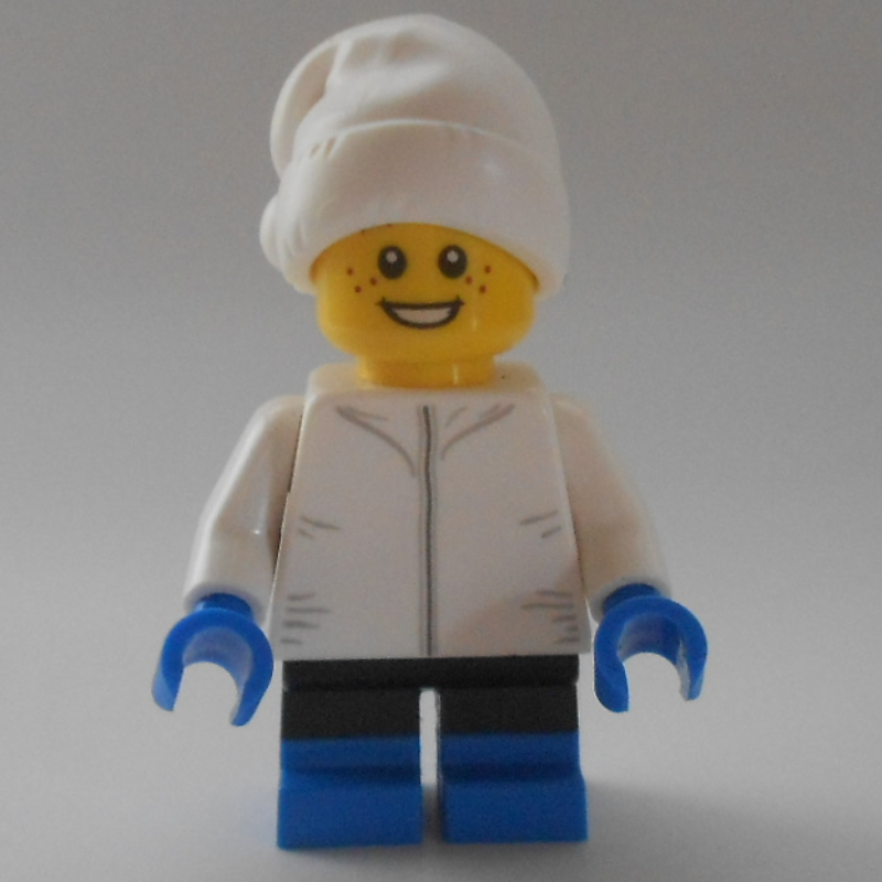 LEGO Kid - White Torso, Blue Legs, White Hat (fig-010401)