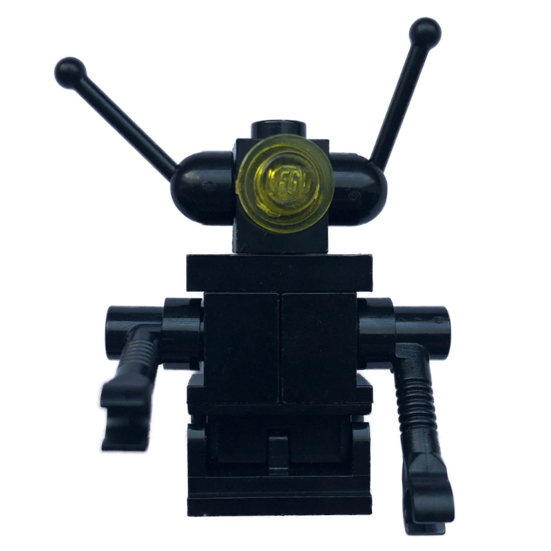 LEGO Classic Space Droid - Black, Hinge Base Trans-Yellow Eyes (fig-010410)