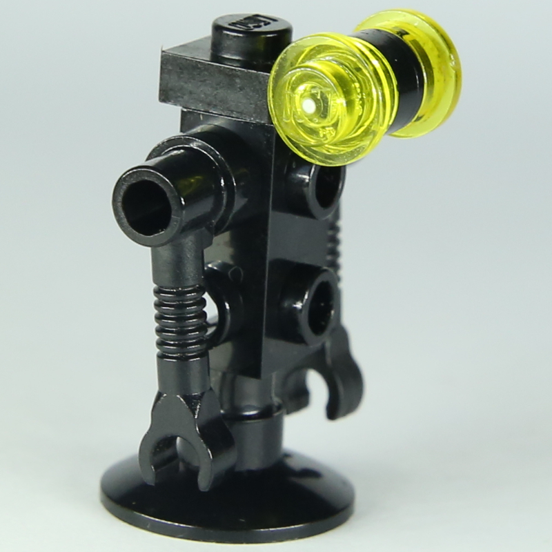 LEGO Futuron Droid - Black, Trans-Yellow Eyes (fig-010420)
