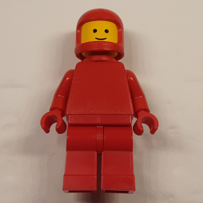 LEGO Classic Spaceman, Red with Airtanks (3842a Helmet), Plain Torso (fig-010423)