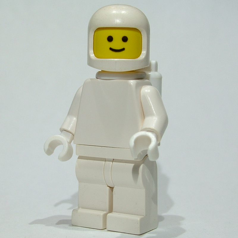 LEGO Classic Spaceman, White with Airtanks (3842a Helmet), Plain Torso (fig-010424)