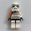 Sandtrooper Squad Leader / Captain, Orange Pauldron, Neck Bracket, Plain Black Head, Dotted Mouth print