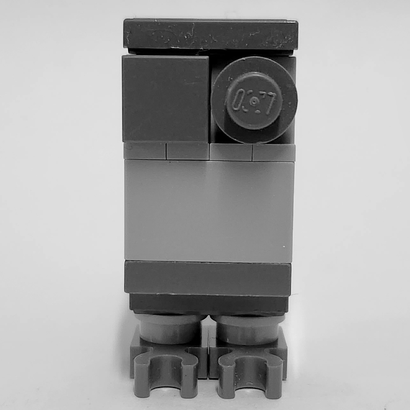 LEGO GNK Power Droid (Gonk) - Light Bluish Grey Body, Dark Bluish Grey Legs (fig-010454)