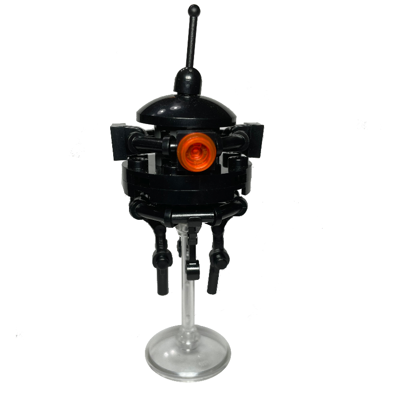 LEGO Imperial Probe Droid (Trans Clear Dish Stand, Lever on Top) (fig-010455)