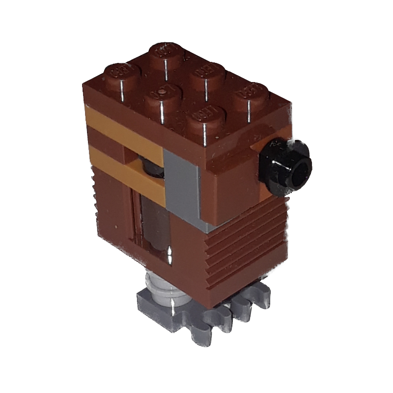 LEGO GNK Power Droid (Gonk) - Reddish Brown (fig-010469)