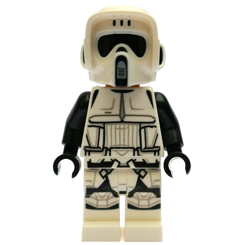 LEGO Scout Trooper, Dual Molded White and Black Helmet, Closed Mouth (fig-010527)