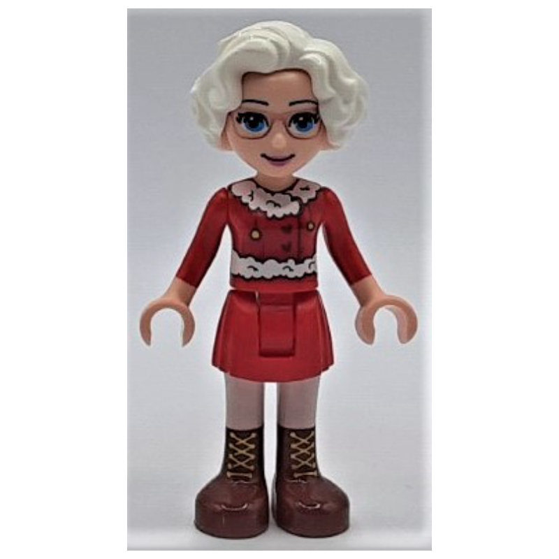 LEGO Ms. Claus - Red Skirt, Reddish Brown Boots (fig-010541)