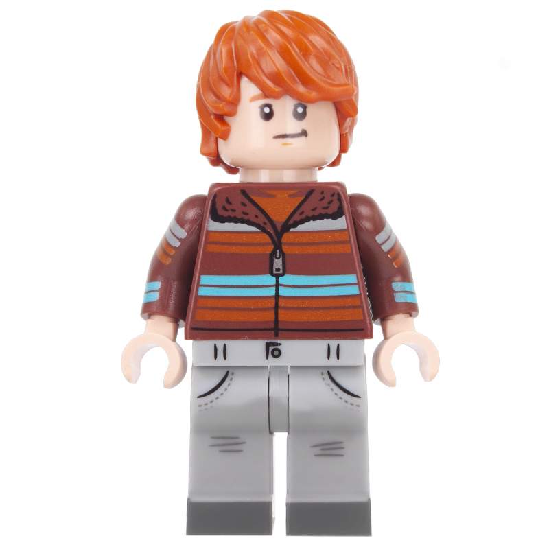 LEGO Ron Weasley, Reddish Brown Sweater, Light Bluish Grey Legs (fig-010593)