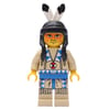 Indian - Tan Clothing, Blue Trim