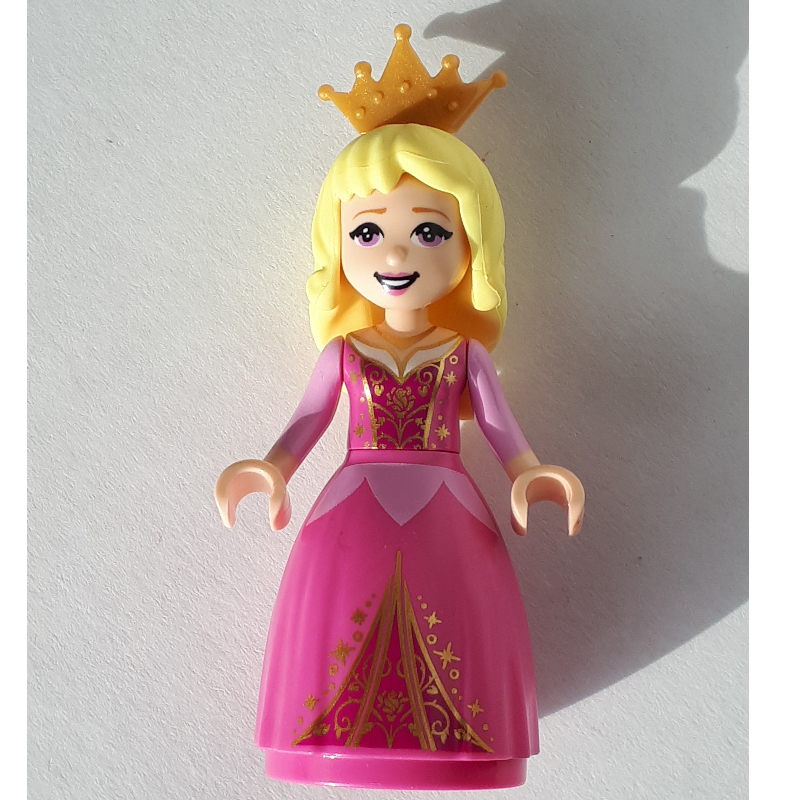 LEGO Aurora - Dark Pink Gown, Crown (fig-010637)
