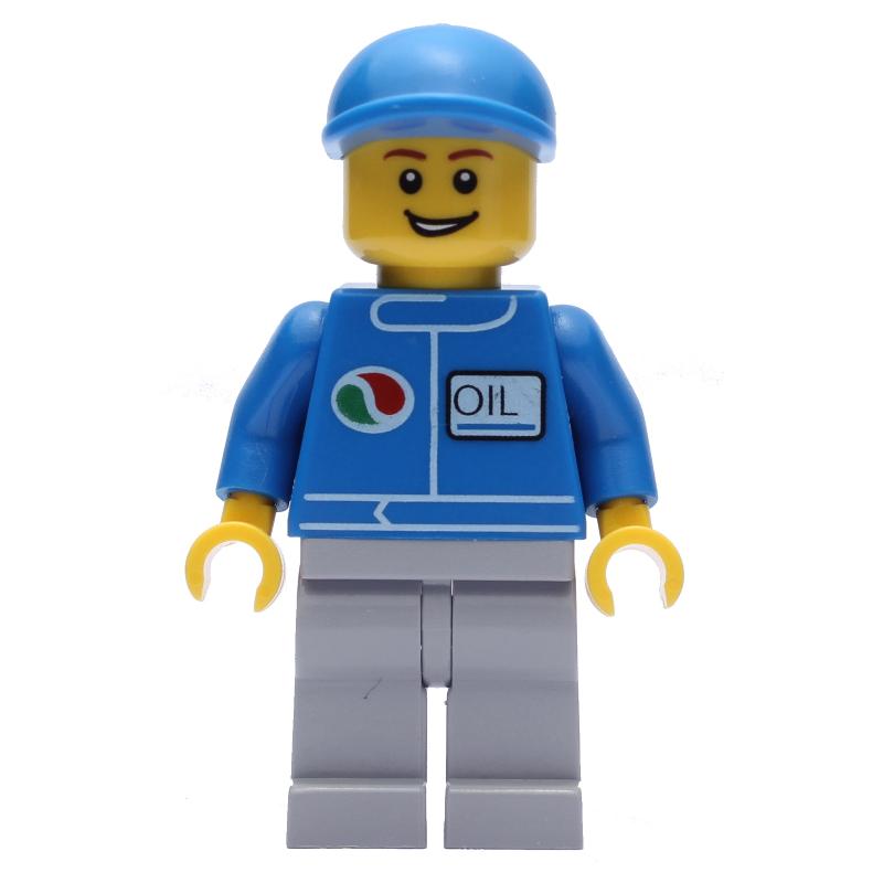 LEGO Octan - Blue Torso, Light Bluish Grey Legs, Blue Cap (fig-010646)