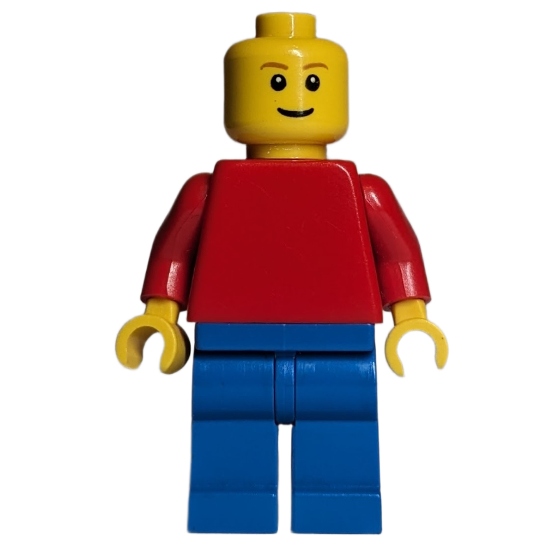 LEGO Red Torso, Blue Legs (fig-010654)