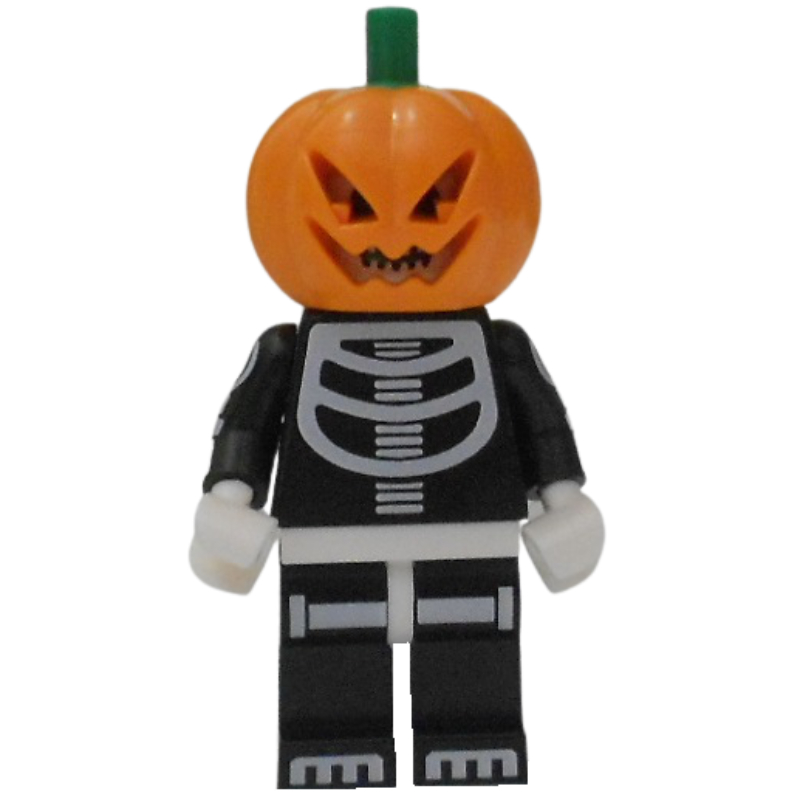 LEGO Skeleton Costume with Pumpkin Head (fig-010719)