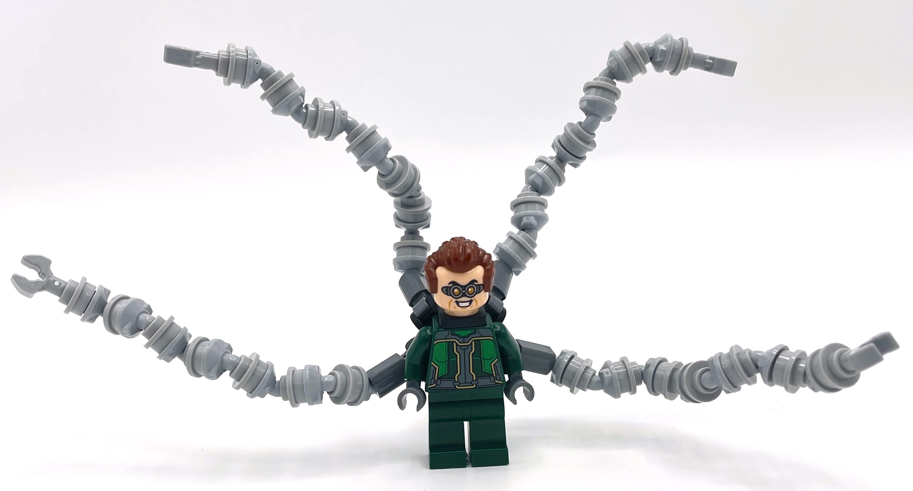 LEGO Dr. Octopus / Doc Ock, Dark Green Outfit, Neck Bracket (fig-010826)