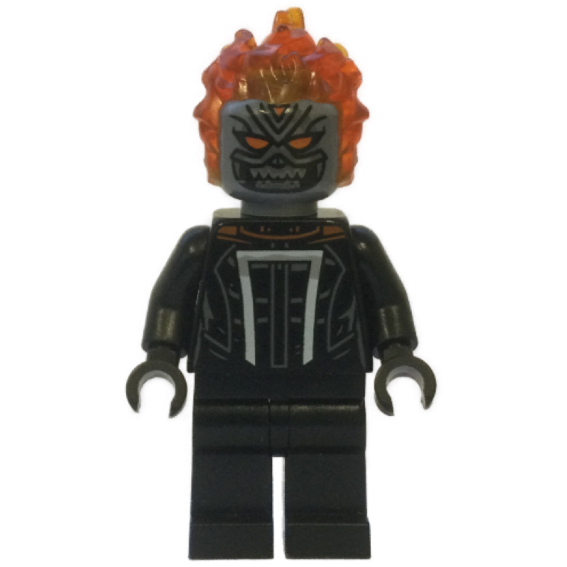 LEGO Ghost Rider, Flat Silver Head (fig-010833)