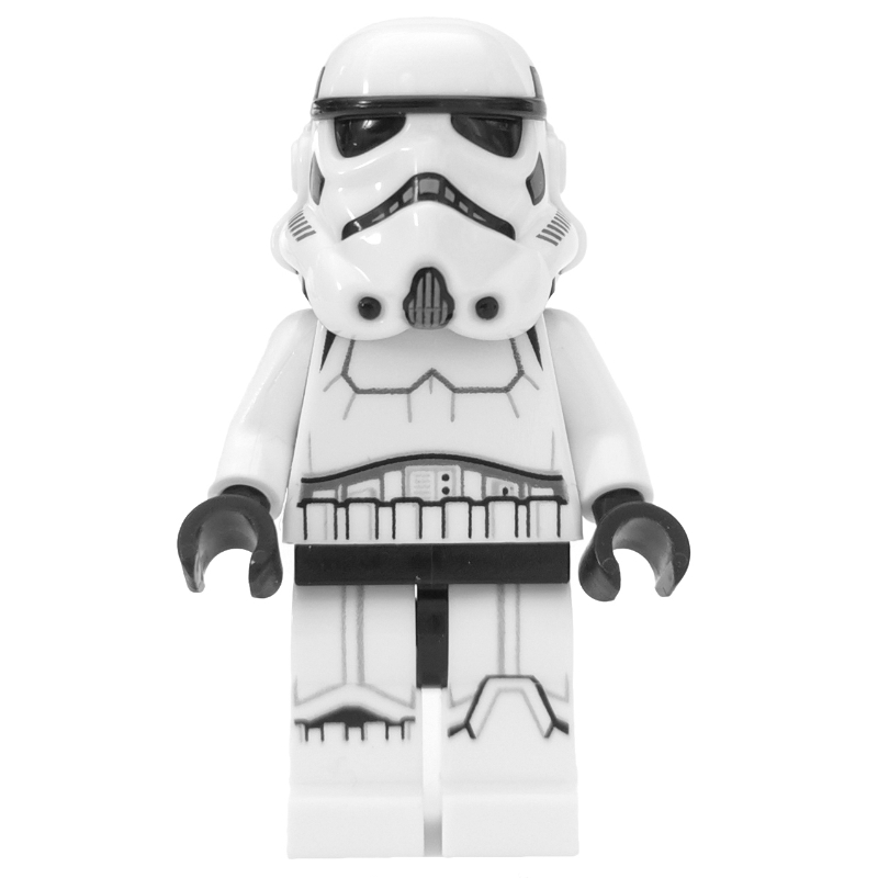 LEGO Stormtrooper, Black Squares on Back of Helmet, Closed Mouth (fig-010859)