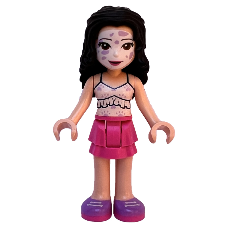 LEGO Emma - White Top, Dark Pink Skirt (fig-010865)