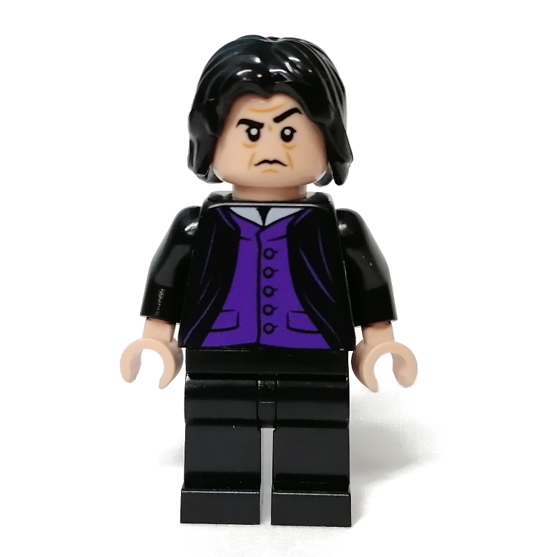 LEGO Professor Severus Snape, Long Robes Wide Open over Dark Purple Vest (fig-010880)