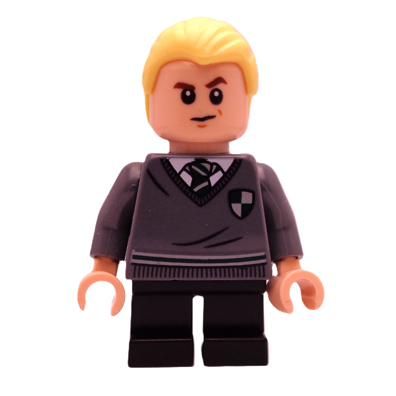 LEGO Draco Malfoy, Slytherin Sweater with Crest, Short Black Legs (fig-010881)