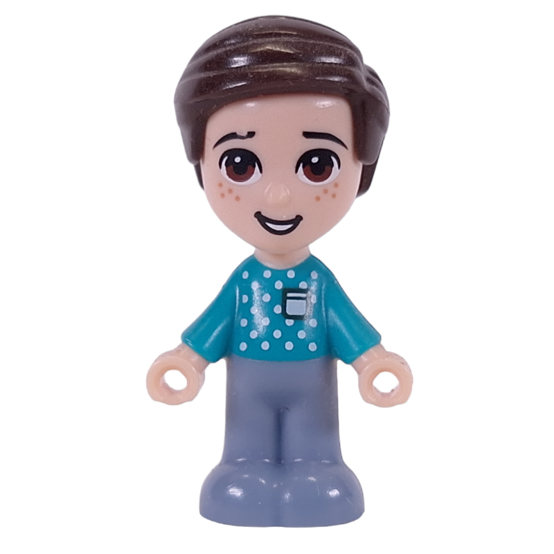 LEGO Henry - Microdoll - Dark Turquoise Shirt, Light Bluish Grey Pants (fig-010902)