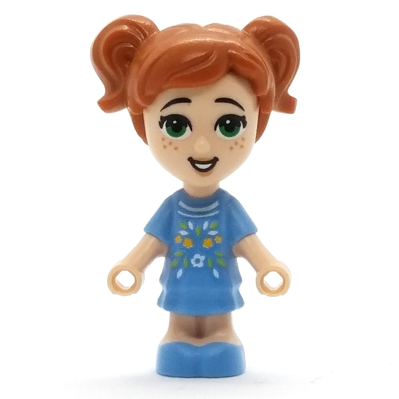 LEGO Ava - Microdoll, Medium Blue Dress, Dark Orange Hair (fig-010904)
