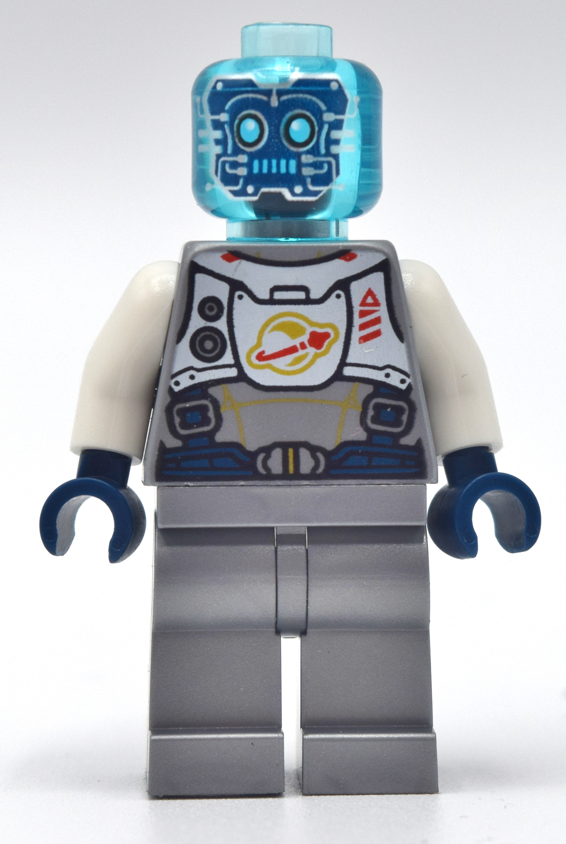 LEGO Droid - Flat Silver Torso, Legs, Trans-Light Blue Head (fig-010913)