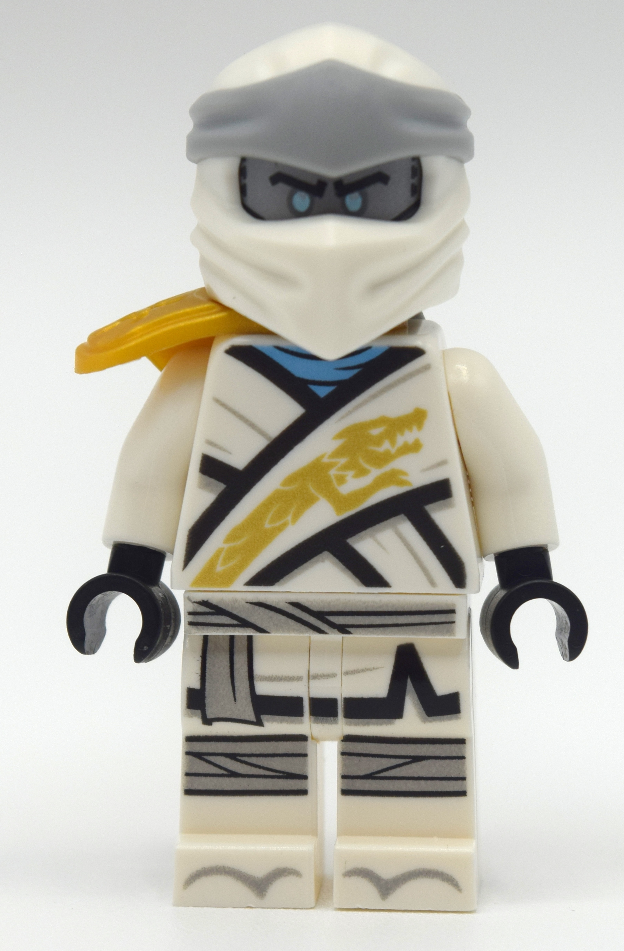 LEGO Zane with Shoulder Cover and Silver Head (Legacy) (fig-010928)