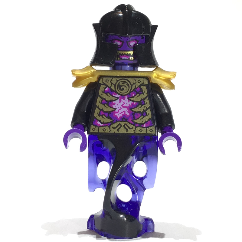 LEGO Overlord - Trans-Purple Head, Black Torso, Shoulder Guard (fig-010963)