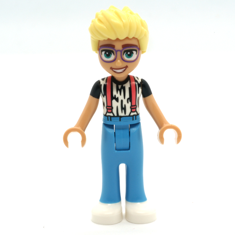 LEGO Olly - Animal Print Shirt, Dark Azure Pants, White Shoes (fig-010991)