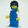 Diver - Blue Torso, Blue Legs, Yellow Tanks, Blue Helmet
