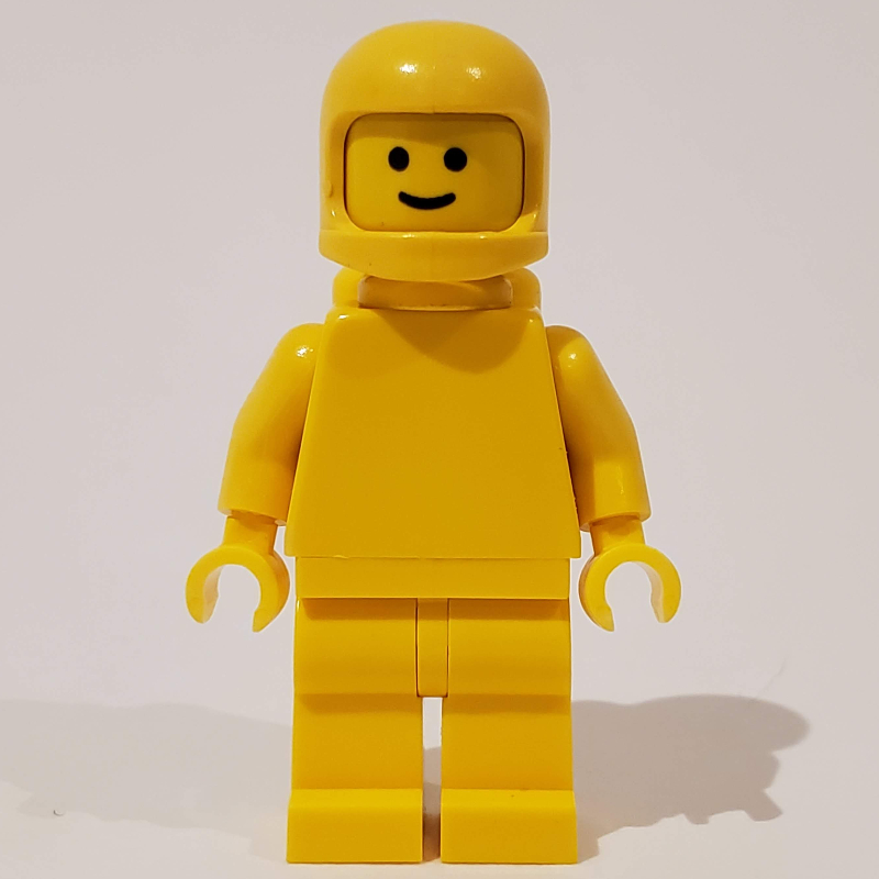 LEGO Classic Spaceman, Plain Yellow with Airtanks (3842b Helmet) (fig-011082)