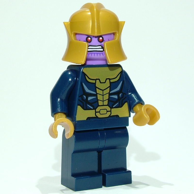 LEGO Thanos in Dark Blue and Gold Outfit (Plain Legs) (fig-011095)