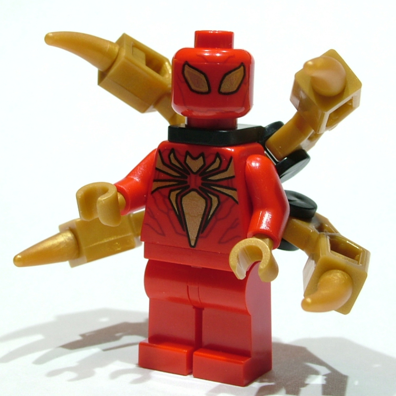 LEGO Iron Spider with Neck Bracket and Two-Piece Mechanical Arms (fig-011097)