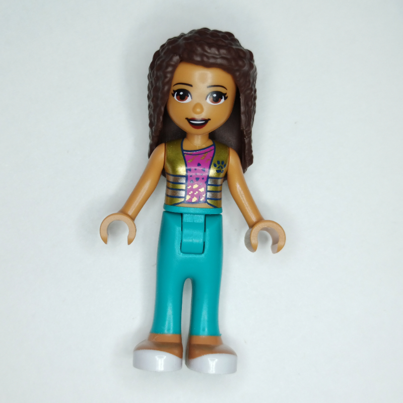 LEGO Andrea - Gold Jacket, Dark Turquoise Pants (fig-011113)