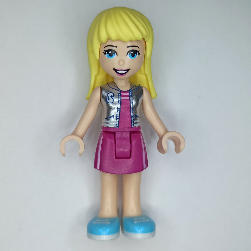 LEGO Stephanie - Silver Top, Magenta Skirt (fig-011114)