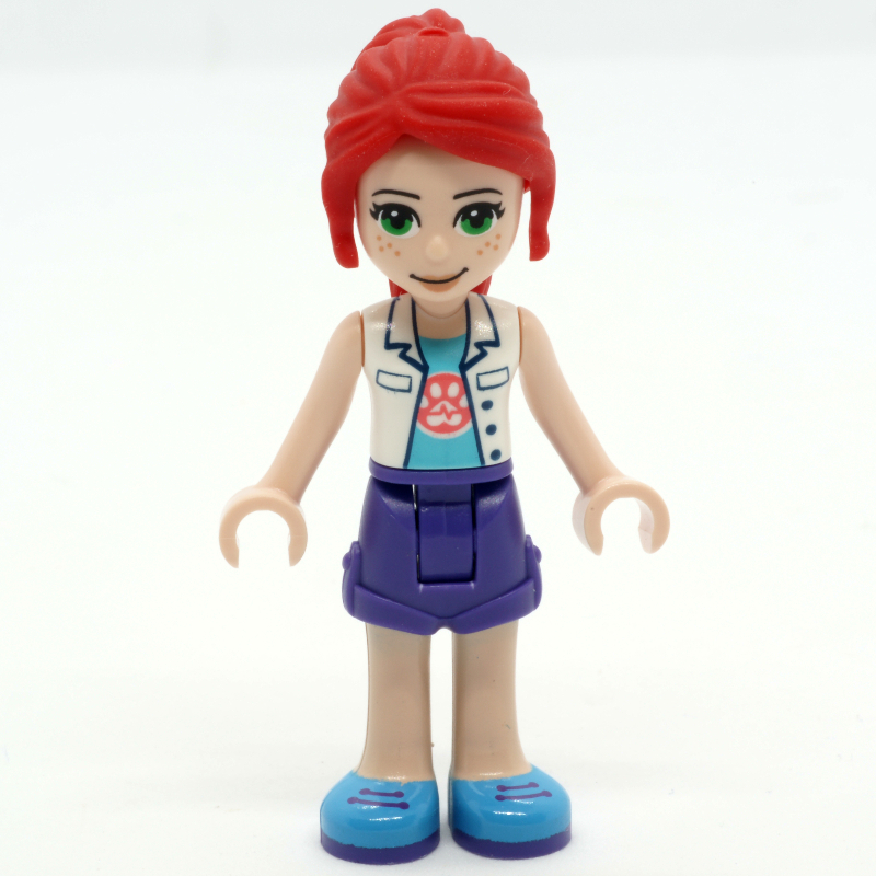 LEGO Mia - White Veterinarian Jacket, Dark Purple Skirt (fig-011116)